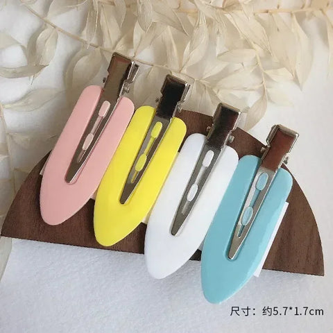 Cherry Pink Seamless Edge Clip - 2-4pcs Duckbill Hairpin for Women and Girls