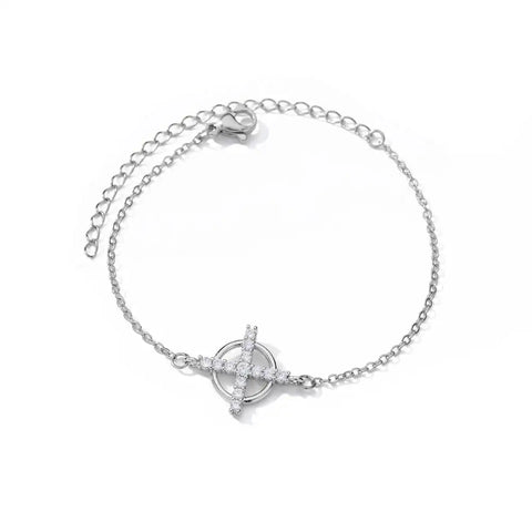 Elegant Zircon Flowers Bracelet for Women and Girls – Luxury Gold Color Stainless Steel Plant Charm Jewelry