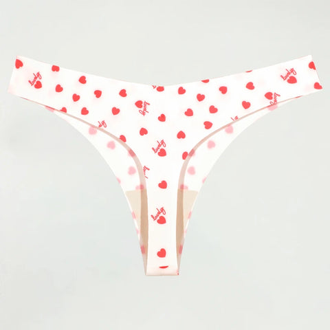 Ultradunne naadloze damesstrings met sexy graphics