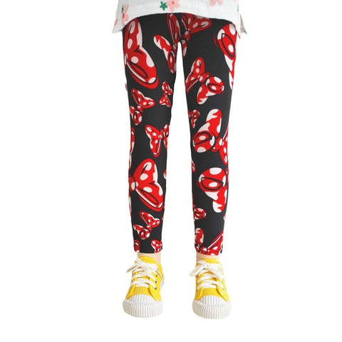 Cute Flower Print Girls Leggings
