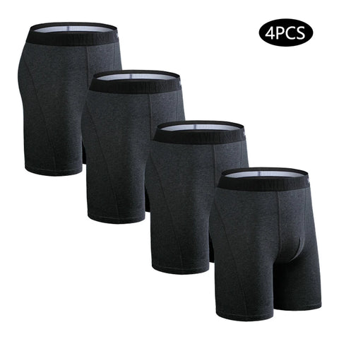 4 stuks Plus Size Lange Boxers voor Heren