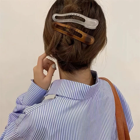Acrylic Matte Duckbill Hair Claws and Barrettes - Stylish Hair Accessories for Women
