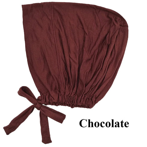 Soft Modal Muslim Turban Hat - Elegant Inner Hijab Caps for Women