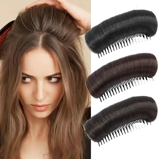 Wig Cushion Stable Hair Roots Volumizing Fiber Insert Comb for Fluffy Hairstyles
