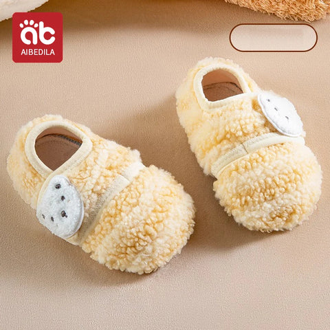 AIBEDILA Cartoon Baby Shoes for Winter
