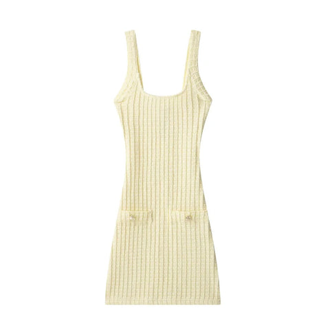 MUJER 2025 Gebreide Bodycon Mini-jurk