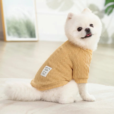 Cozy Pet Dog Warm Sweaters for Autumn and Winter - Stylish Knitwear for Cats and Puppies