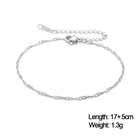 Skyrim Stainless Steel Gold Color Bracelet - Trendy Minimalist Jewelry for Women