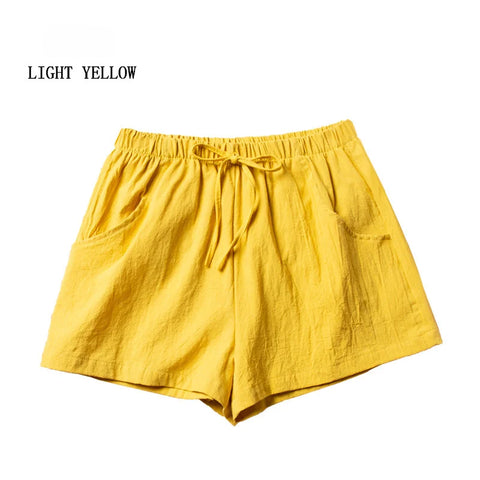 ITOOLIN Dames Casual Linnen Workout Shorts