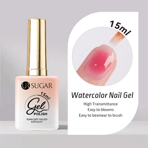 UR SUGAR 15ml Fiber Rubber Base Gel for Nail Repair