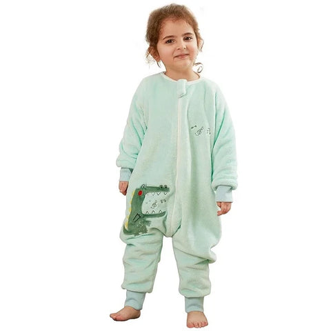 MICHLEY Cartoon Flannel Baby Sleeping Bag Sack