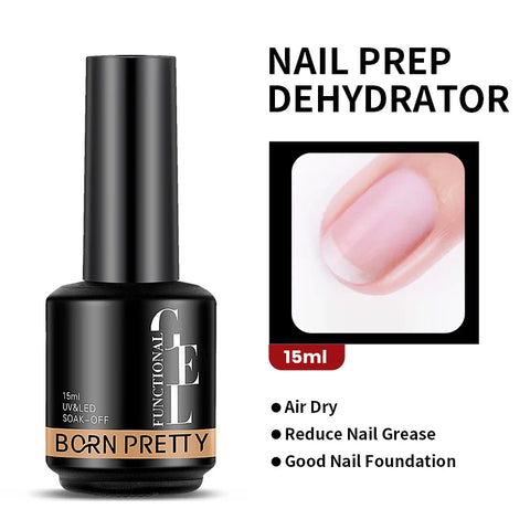 BORN PRETTY Milky Pink Rubber Base Gel Nail Polish