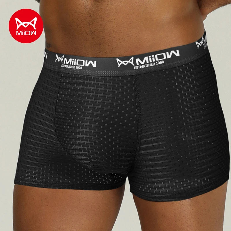 MiiOW Mesh Heren Ondergoed Boxershorts 