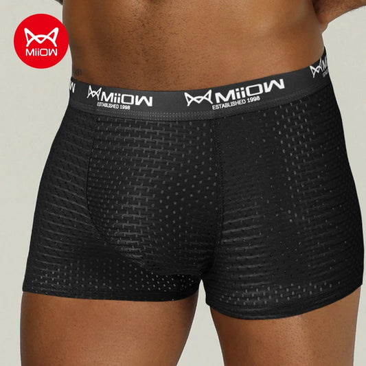 MiiOW Mesh Men Underwear Boxer Shorts