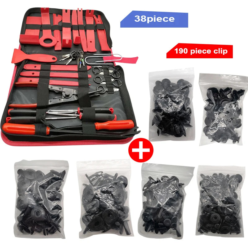 Car Interior Disassembly Kit - 38PCS Plastic Trim Removal Tool Set for DIY Auto Repair