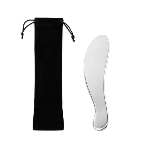 Stainless Steel Gua Sha Board for Face and Body Massage - Facial Scraping Plate and Spa Scraper