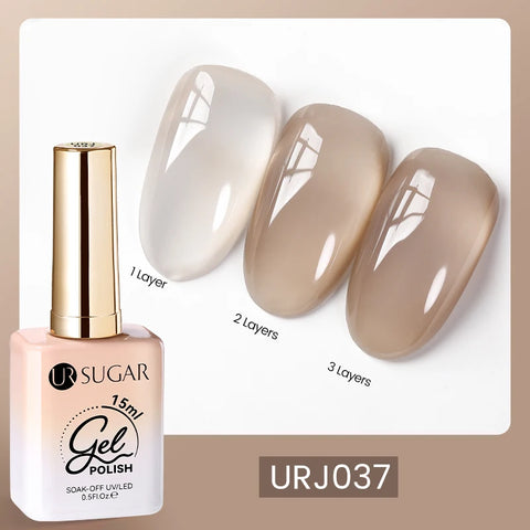 UR SUGAR 15ml Fiber Rubber Base Gel for Nail Repair