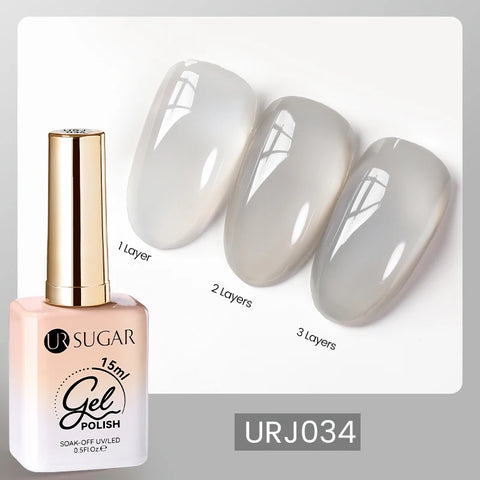UR SUGAR 15ml Fiber Rubber Base Gel for Nail Repair