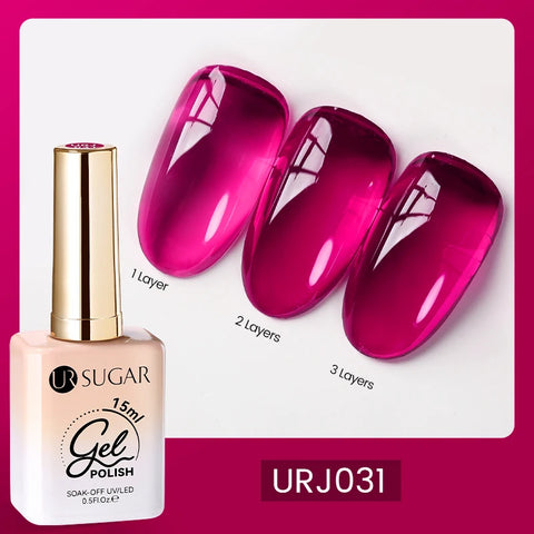 UR SUGAR 15ml Fiber Rubber Base Gel for Nail Repair