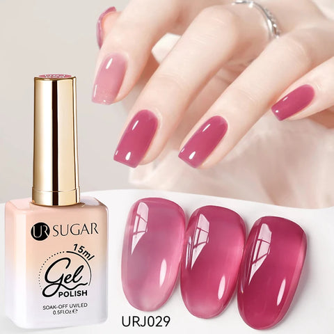 UR SUGAR 15ml Champagne Gold Silver Reflective Glitter Gel Nail Polish