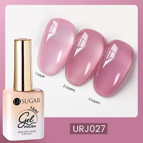 UR SUGAR 15ml Champagne Gold Silver Reflective Glitter Gel Nail Polish