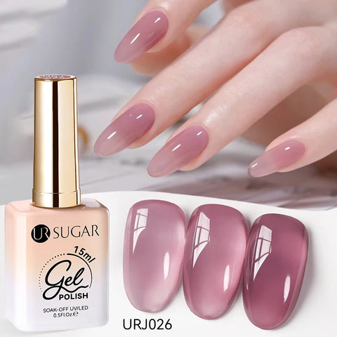UR SUGAR 15ml Champagne Gold Silver Reflective Glitter Gel Nail Polish