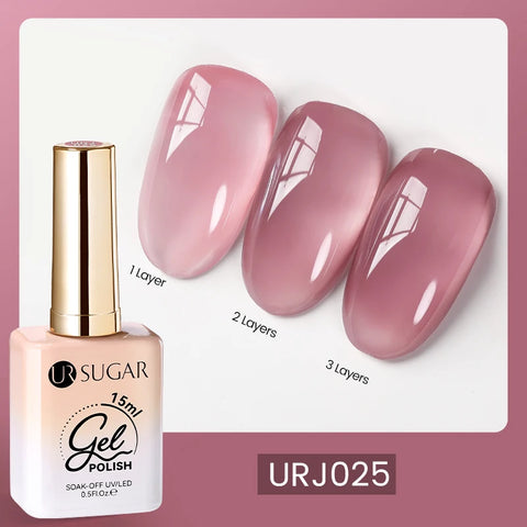 UR SUGAR 15ml Fiber Rubber Base Gel for Nail Repair