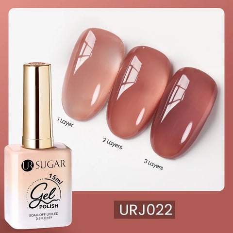 UR SUGAR 15ml Champagne Gold Silver Reflective Glitter Gel Nail Polish
