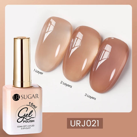 UR SUGAR 15ml Champagne Gold Silver Reflective Glitter Gel Nail Polish