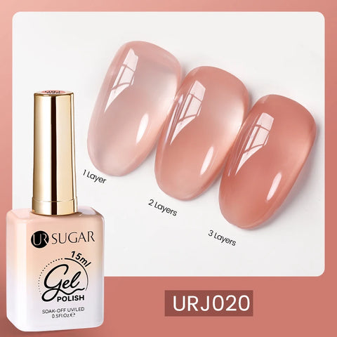 UR SUGAR 15ml Champagne Gold Silver Reflective Glitter Gel Nail Polish