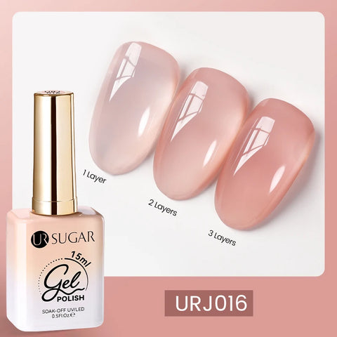 UR SUGAR 15ml Fiber Rubber Base Gel for Nail Repair