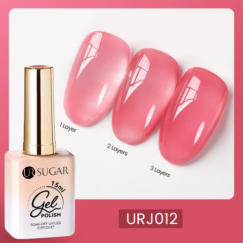 UR SUGAR 15ml Champagne Gold Silver Reflective Glitter Gel Nail Polish
