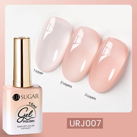UR SUGAR 15ml Champagne Gold Silver Reflective Glitter Gel Nail Polish