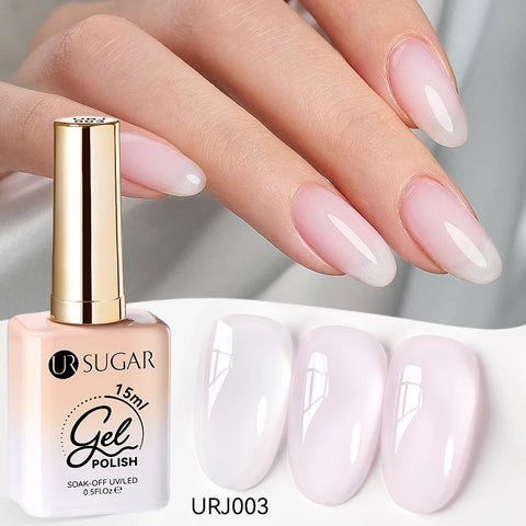 UR SUGAR 15ml Champagne Gold Silver Reflective Glitter Gel Nail Polish