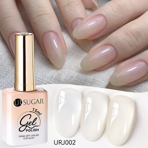 UR SUGAR 15ml Champagne Gold Silver Reflective Glitter Gel Nail Polish