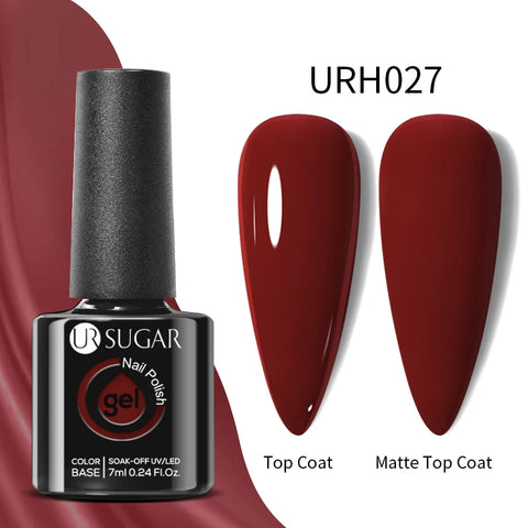 UR SUGAR Glitter Rubber Base Gel - Aurora Chameleon Pink Gold Flakes
