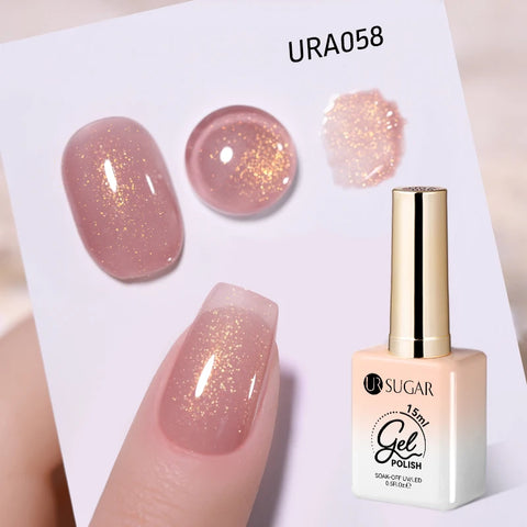 UR SUGAR 15ml Fiber Rubber Base Gel for Nail Repair