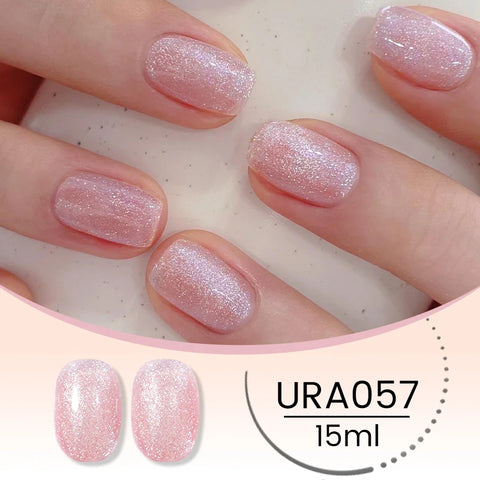 UR SUGAR 15ml Champagne Gold Silver Reflective Glitter Gel Nail Polish