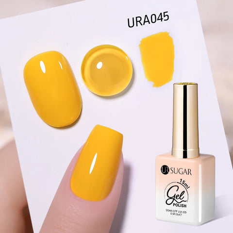 UR SUGAR 15ml Champagne Gold Silver Reflective Glitter Gel Nail Polish