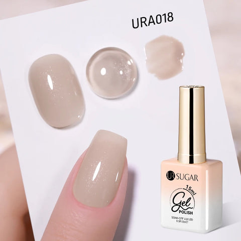 UR SUGAR 15ml Champagne Gold Silver Reflective Glitter Gel Nail Polish
