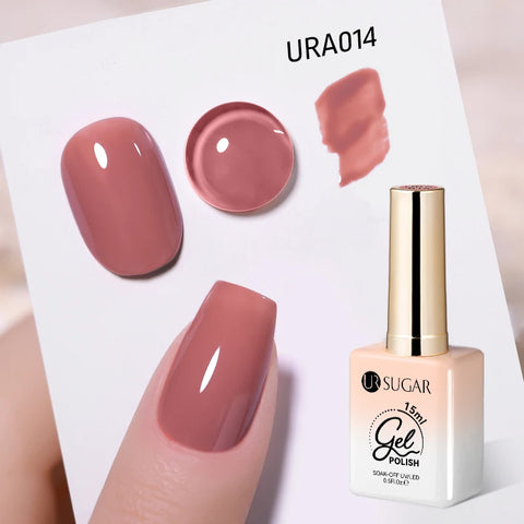 UR SUGAR 15ml Champagne Gold Silver Reflective Glitter Gel Nail Polish