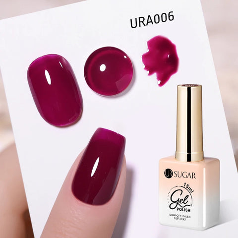 UR SUGAR 15ml Fiber Rubber Base Gel for Nail Repair