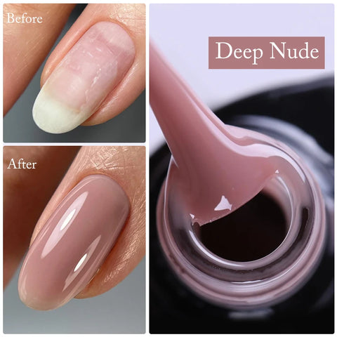 UR SUGAR Glitter Rubber Base Gel - Aurora Chameleon Pink Gold Flakes