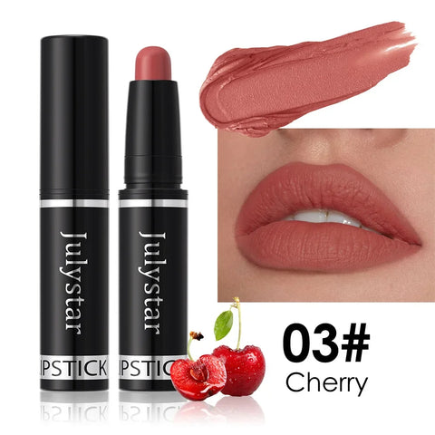 10 Color Nude Brown Matte Lipstick Pen - Waterproof Velvet Lip Tint Pencil