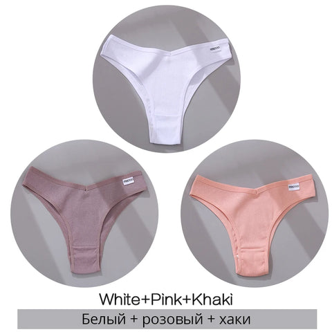 FINETOO Katoenen Braziliaanse slipjes set van 3