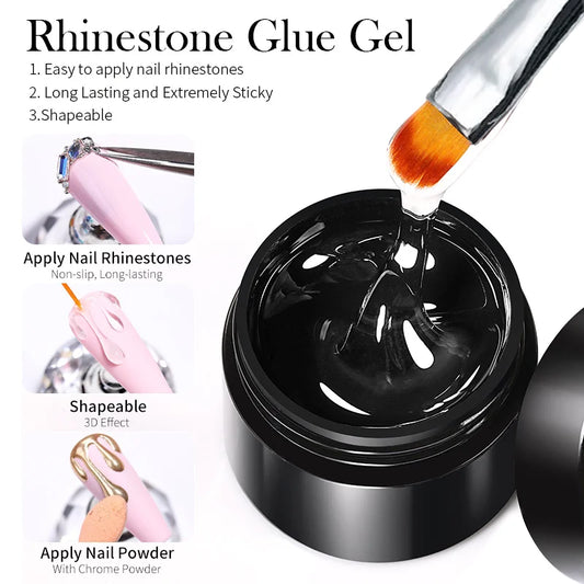 BORN PRETTY 10g Gel Nail Glue for Rhinestones