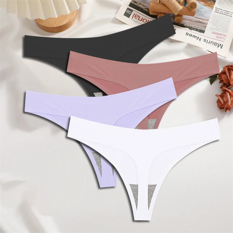 FINETOO 4-delige zijden satijnen naadloze onderkleding 