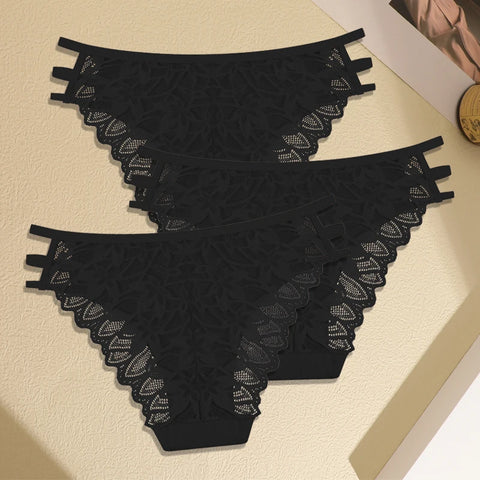 FINETOO 3-delige kanten slip voor dames