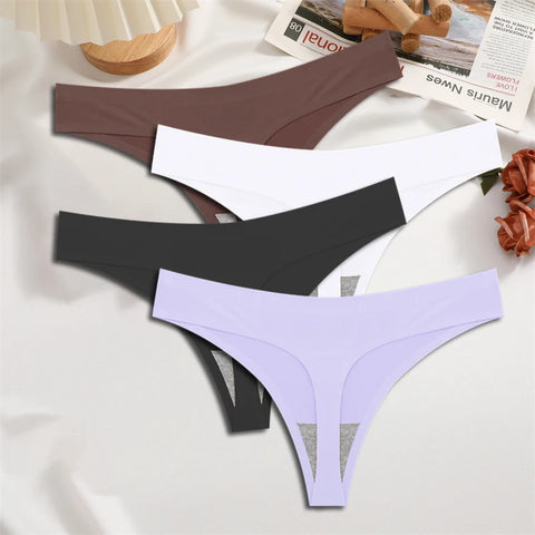FINETOO 4-delige zijden satijnen naadloze onderkleding 