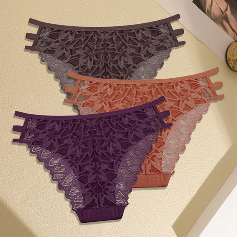 FINETOO 3-delige kanten slip voor dames